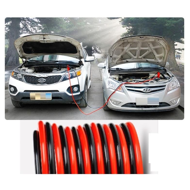Dây Câu Kích Bình Ắc Quy Cứu Hộ Ô Tô Xe Hơi Khẩn Cấp 2000AMP Dài 4 Mét, 500AMP 2 mét
