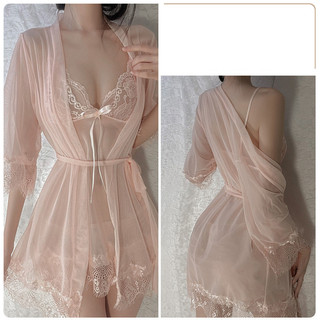 Đồ ngủ ren sexy cao cấp gợi cảm DN06 CHE TÊN Sét Váy Ngủ + Áo choàng tặng quần Chip Đồ ngủ nữ Gợi Cảm Quyến Rũ