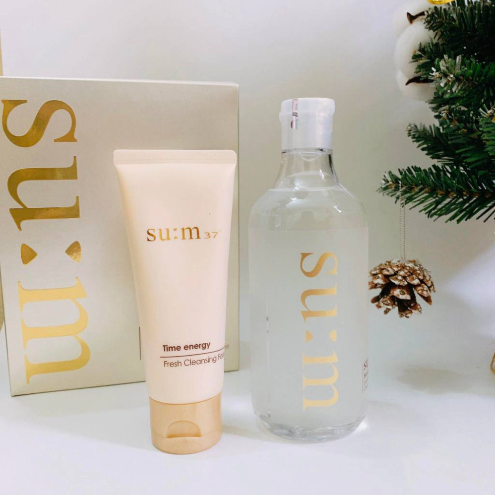 Set tẩy trang , sữa rửa mặt SUM 37 400ml+100ml
