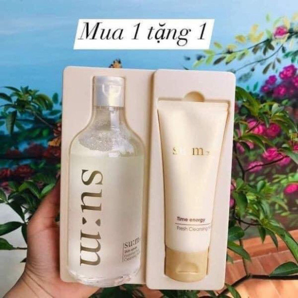 Set tẩy trang , sữa rửa mặt SUM 37 400ml+100ml