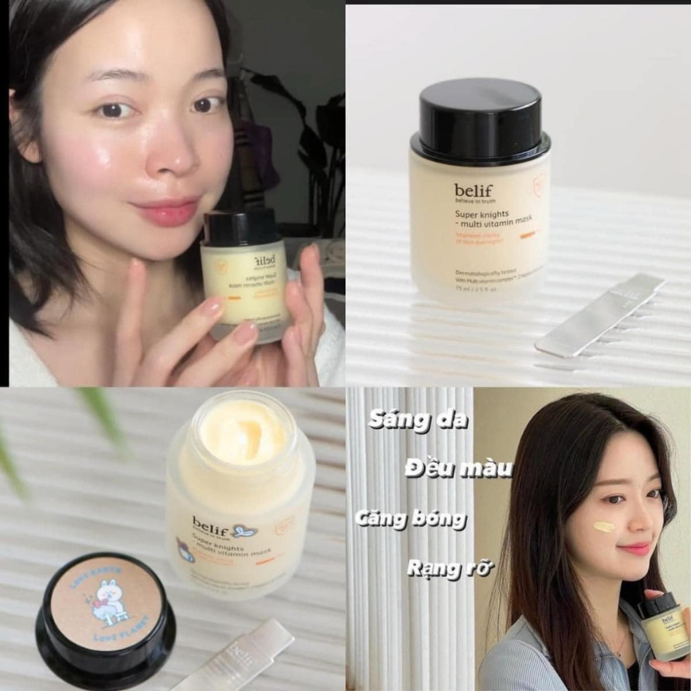 Mặt nạ ngủ dưỡng sáng da Belif Super Knight Multi Vitamin mask 75ml