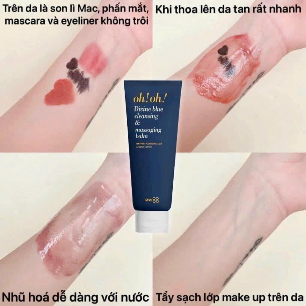 Sáp tẩy trang Oh Oh Divine Blue Cleansing & Massaging Balm