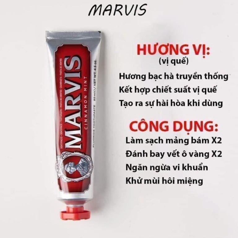Kem đánh răng Marvis mini 25ml
