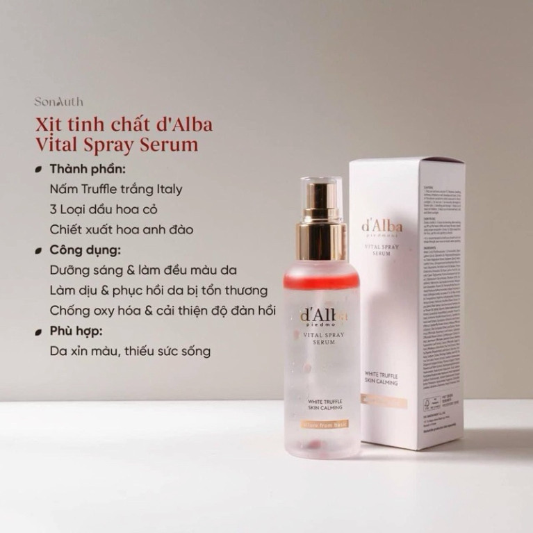 Xịt khoáng serum D' Alba First Spray Serum Dalba