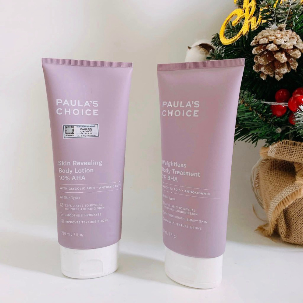 KEM DƯỠNG THỂ VÀ TẨY DA CHẾT BODY PAULA’S CHOICE  BHA , AHA 210ML