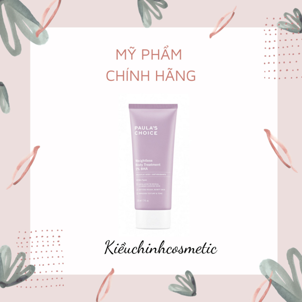 KEM DƯỠNG THỂ VÀ TẨY DA CHẾT BODY PAULA’S CHOICE  BHA , AHA 210ML