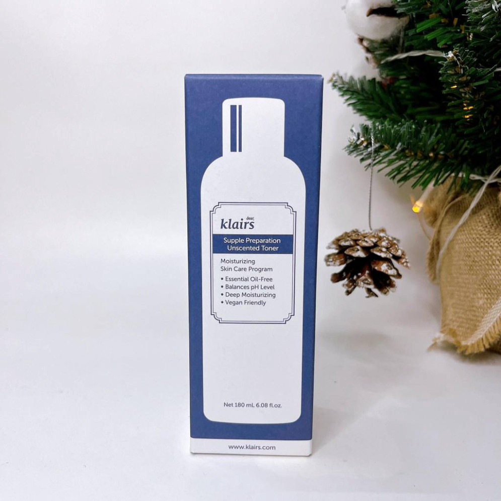 Toner Klairs Supple Preparation Facial 180ml lành tính dịu nhẹ không mùi