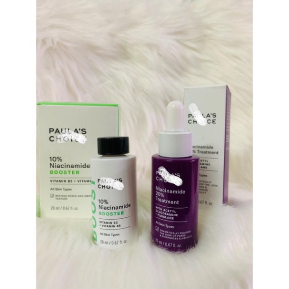 Serum Niacinamide Paula Choice 10% 20% thu nhỏ lỗ chân lông, dưỡng trắng đều màu da
