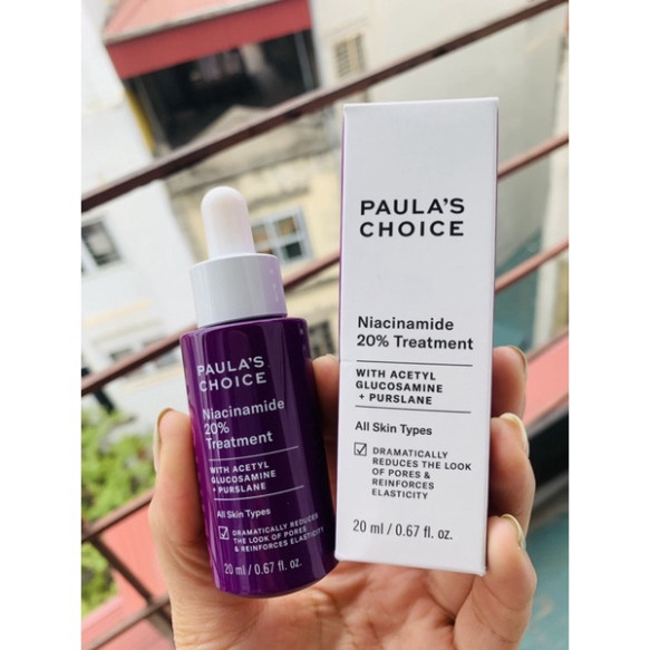 Serum Niacinamide Paula Choice 10% 20% thu nhỏ lỗ chân lông, dưỡng trắng đều màu da