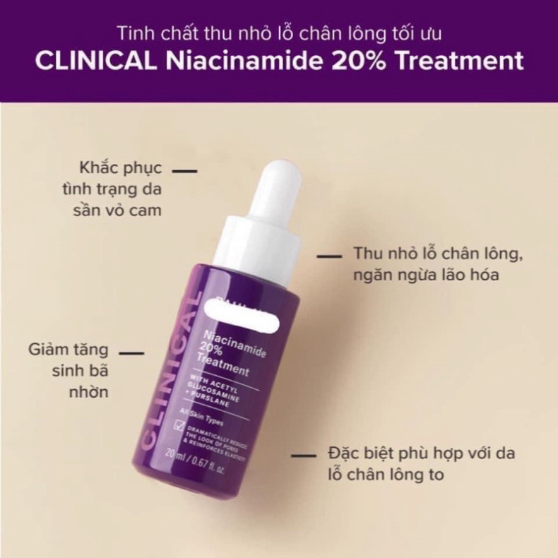 Serum Niacinamide Paula Choice 10% 20% thu nhỏ lỗ chân lông, dưỡng trắng đều màu da