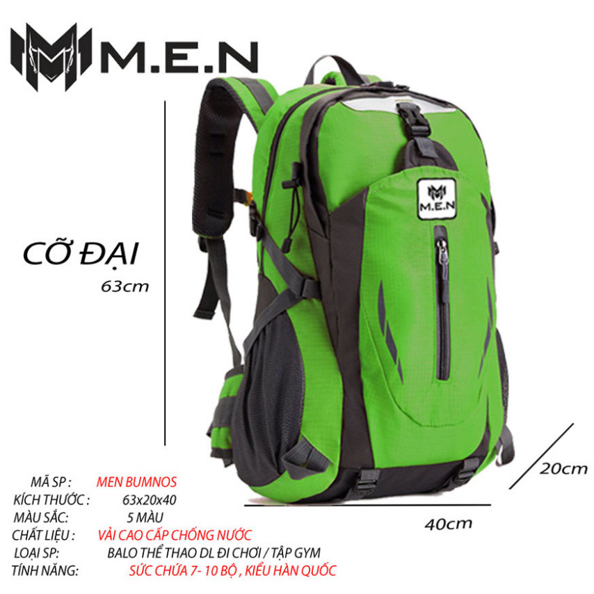 Balo đa màu sắc Đi dã ngoại xaa Bumnos-C9 đa tính năng chịu lực 30kg M.E.N [GIÁ HỦY DIỆT-HÀNG ĐẸP XÃ KHO]