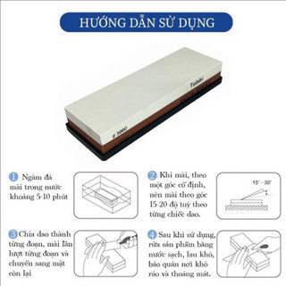 Toishi Nhật Bản – Đá Mài Dao 2 Mặt Cao Cấp, Đế Cao Su Chống Trượt, Dễ Sử Dụng!