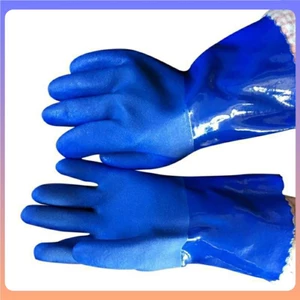 Găng tay chống dầu chịu lạnh, Găng tay bắt ong xanh dương bởi OKAMAS