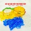 Trọn Bộ Bát Tụ Bảo Thủy Tinh Size 6cm 8cm dùng trang trí bàn làm việc, tủ , kèm đầy hạt đậu thủy tinh