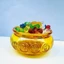 Combo Bát Tụ Bảo Thủy Tinh + đầy Hạt Đậu Pha Lê Đủ Màu , Size 6cm 8cm, phong thủy tài lộc cho gia chủ