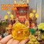 Bộ Bát Tụ Bảo Thủy Tinh Kèm Đồng Xu Âm Dương Thủy Tinh, 7 xu cho Nam, 9 Xu cho Nữ trang trí bàn làm việc, tủ