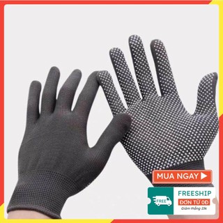 [GIÁ SỈ] Găng Tay Lao Động Có Hạt Chống Trơn Trượt - Bao Tay Bảo Hộ Làm Vườn