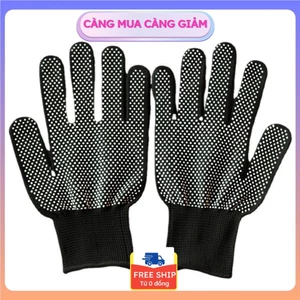 Găng Tay Lao Động Có Hạt Chống Trơn Trượt - Bao Tay Bảo Hộ Nhám Hạt Cao Su Tăng Bám Dính