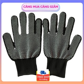 [SET 10 ĐÔI - GIÁ SỈ] Găng Tay Lao Động Có Hạt Chống Trơn Trượt - Bao Tay Bảo Hộ Nhám Hạt Cao Su Tăng Bám Dính
