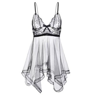 Váy ngủ xuyên thấu sexy kèm quần chíp CHE TÊN DN10 Đồ ngủ xuyên thấu gợi cảm quyến rũ, Váy xuyên thấu sexy