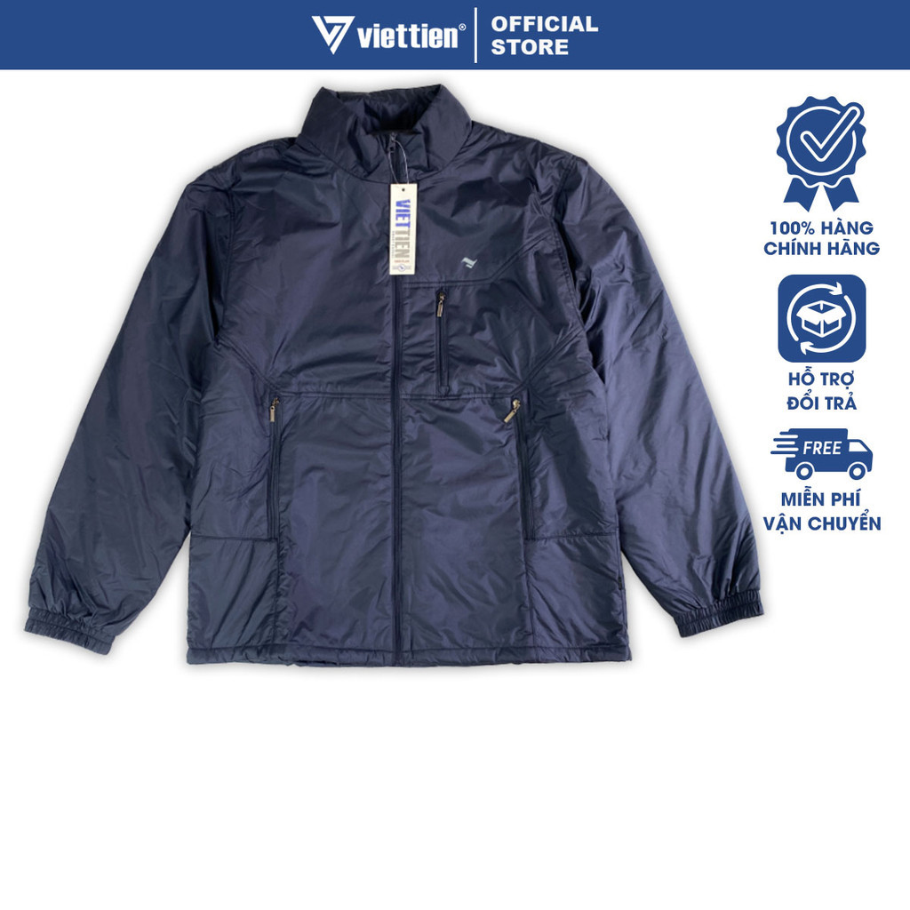 VIỆT TIẾN - Áo Khoác Gió Màu Đen,Chống Nắng Thể Thao,Trượt Nước,Siêu Nhẹ,Viettien Smart Casual