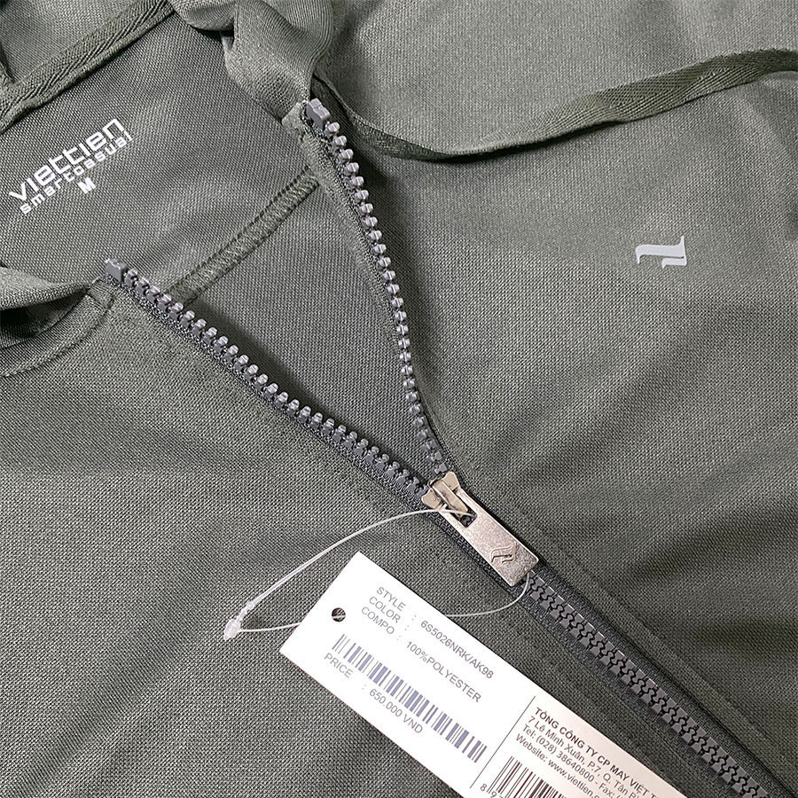 VIỆT TIẾN - Áo Khoác Gió Màu Xanh Rêu,Chống Nắng Thể Thao,Siêu Nhẹ ,Chống Tia UV Smart Casual