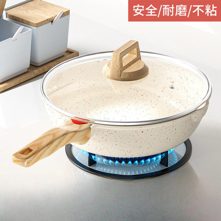 Chảo Chống Dính Đá Y Tế Chảo Xào Gia Dụng Chảo Chống Dính Chảo Chống Dính Bếp Từ Chảo Chiên Đặc Biệt