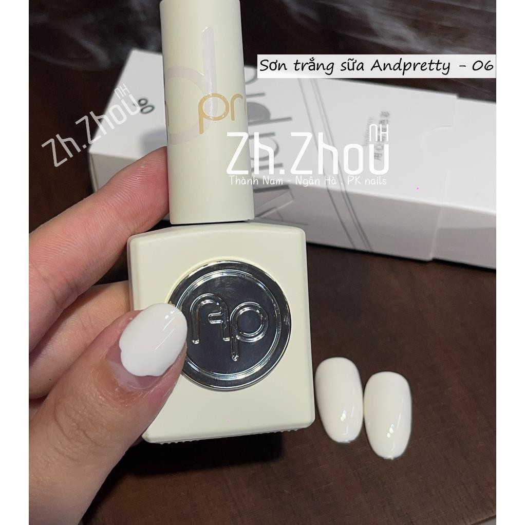 Sơn gel trắng sữa And 04 chất đặc, mịn, mướt.