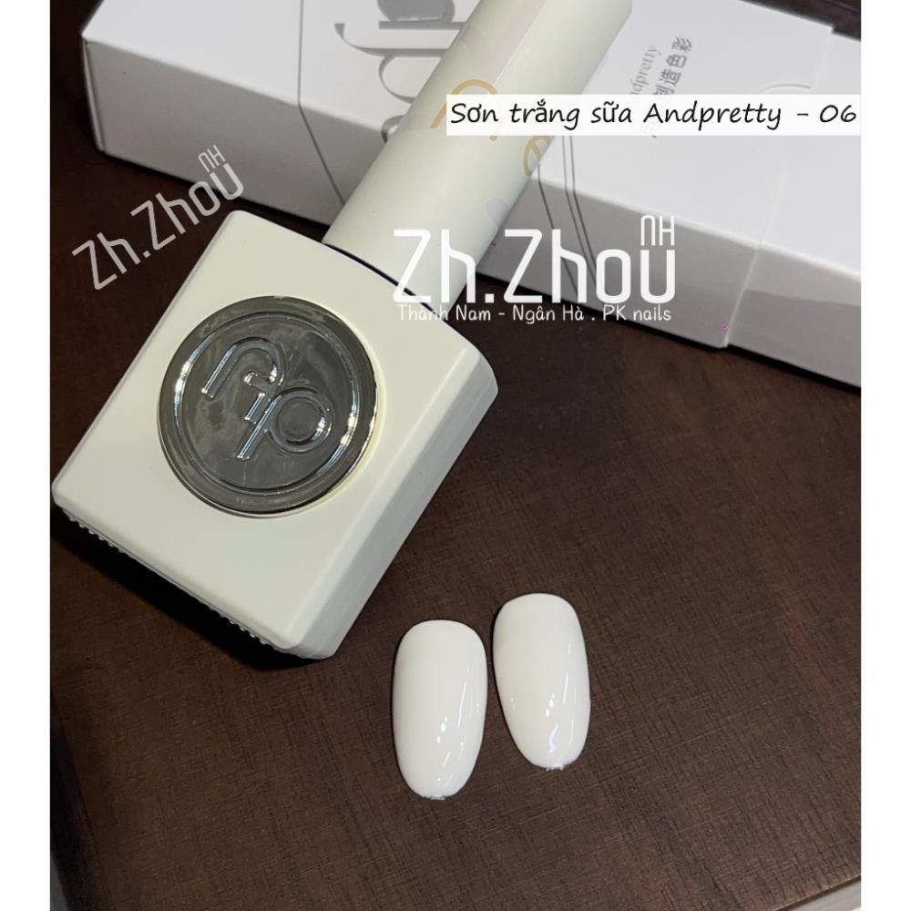Sơn gel trắng sữa And 04 chất đặc, mịn, mướt.