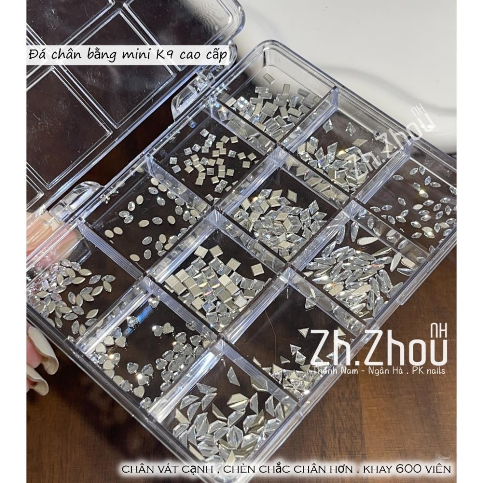 Set đá khối K9 chân bằng vát cạnh siêu sáng trang trí móng , đá chân bằng vát cạnh , đá chân bằng mini 600 viên