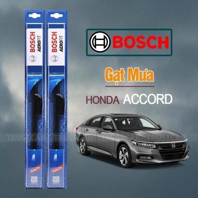 Gạt mưa xe Honda Accord thương hiệu Bosch Aerofit lưỡi silicon cao cấp chính hãng