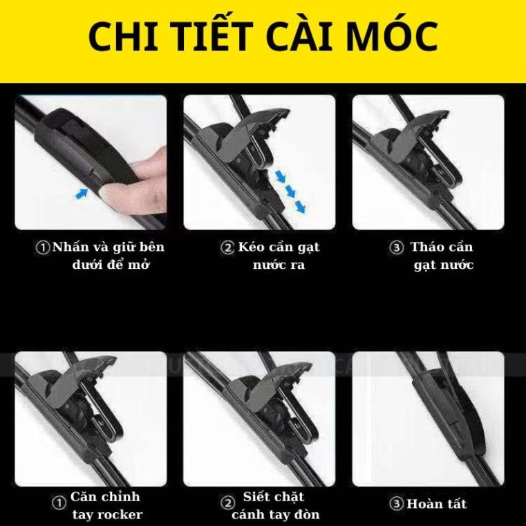 Gạt mưa xe Honda Accord thương hiệu Bosch Aerofit lưỡi silicon cao cấp chính hãng