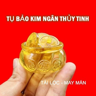 [ĐÃ SÊN] COMBO Bát Tụ Bảo Kèm Xu Cổ Âm Dương Thủy Tinh 7 Xu và 9 Xu cho Nam Nữ , chiêu tài hút lộc bình an