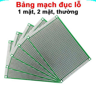 [Ưu đãi] [Combo] Bảng mạch đục lỗ sẵn, PCB cắm hàn linh kiện đa năng 1 mặt, 2 mặt