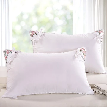 Ruột Gối Lông Vũ Thêu Hoa Cotton Túi Đựng Hoa Oải Hương, Gối Bảo Vệ Sức Khỏe, Gối Kê Cổ, Gối Đơn