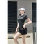 Bộ Tập Gym Nữ, Quần Áo Tập Gym Yoga Aerobic Pickleball Chạy Bộ Đạp Xe Nữ Áo Cộc Tay Quần Đùi 2 Lớp(Ng18)