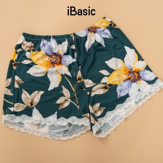Đồ bộ đồ mặc nhà nữ iBasic thun lạnh quần đùi hai dây hoạ tiết HOMY047