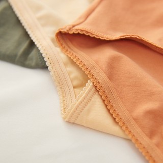 Quần lót nữ iBasic lưng cao trơn cotton USA kháng khuẩn PANW147C