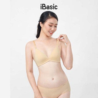 Áo ngực không gọng mút mỏng vải thoáng khí Tshirt iBasic BRAW086