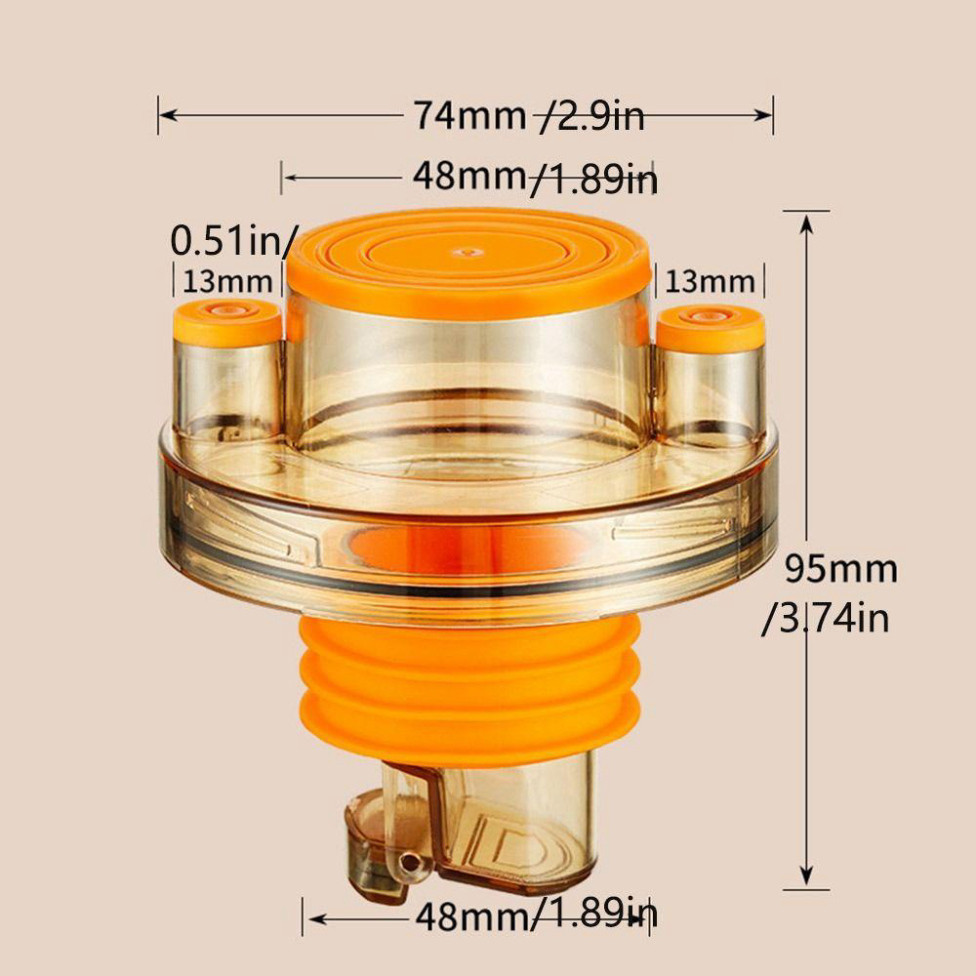 Đầu nối ống thoát nước bồn rửa chén chống mùi hôi đa năng tiện dụng 9.5x4.8cm