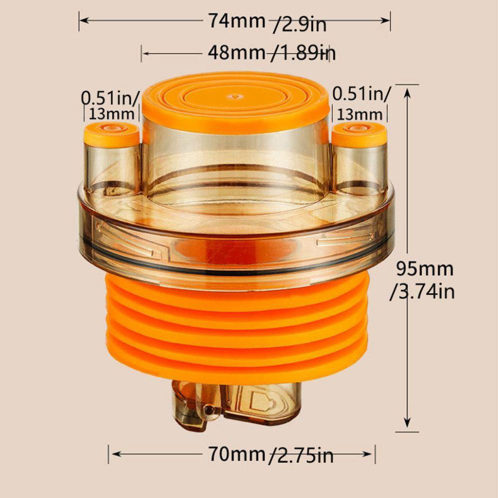 Đầu nối ống thoát nước bồn rửa chén chống mùi hôi đa năng tiện dụng 9.5x4.8cm