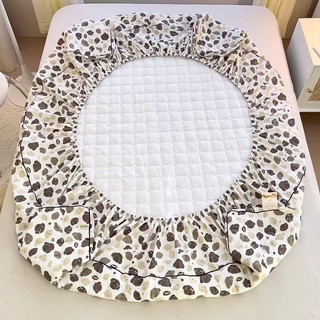 Bộ Ga gối cotton Ga trần đũi chun trần bông kèm 2 vỏ gối đầu cao cấp cho đệm dưới 20cm