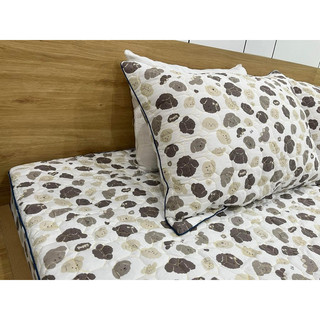 Bộ Ga gối cotton Ga trần đũi chun trần bông kèm 2 vỏ gối đầu cao cấp cho đệm dưới 20cm