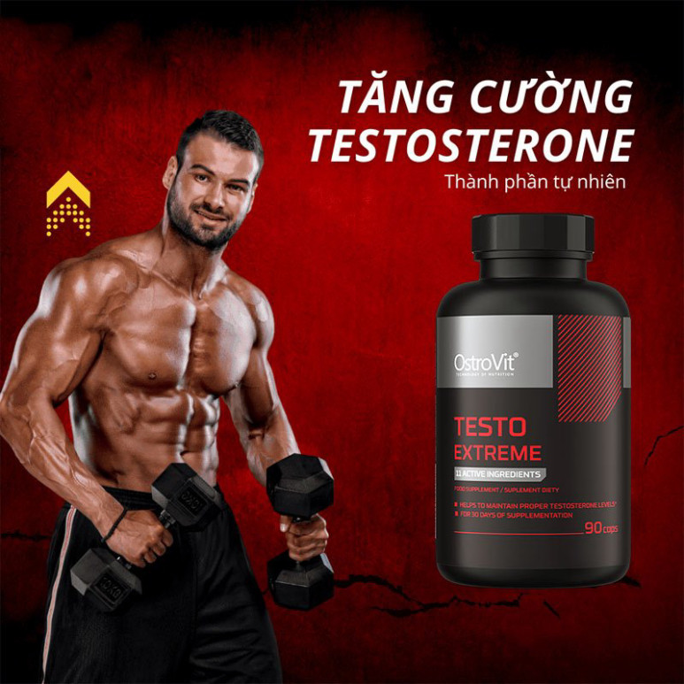 OSTROVIT TESTO EXTREME – BÍ QUYẾT TĂNG CƯỜNG SỨC MẠNH TỰ NHIÊN (90 VIÊN)