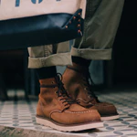 Giày Boots Cổ Cao Tăng Chiều Cao Nam Moctoe Da Bò Sáp Đế Khâu Mckay, Có Lót Massage - Work Boots Thương Hiệu Steeler — ảnh 1