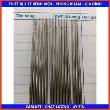 Tăm vê bông inox dùng về quấn bông, Quê tăm bông inox. dài 16,5 cm