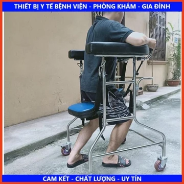 Khung Tập Đi Cho Người Tai Biến - Khung Tập Đứng-Khung Tập Đi INOX [SIÊU GIẢM GIÁ]