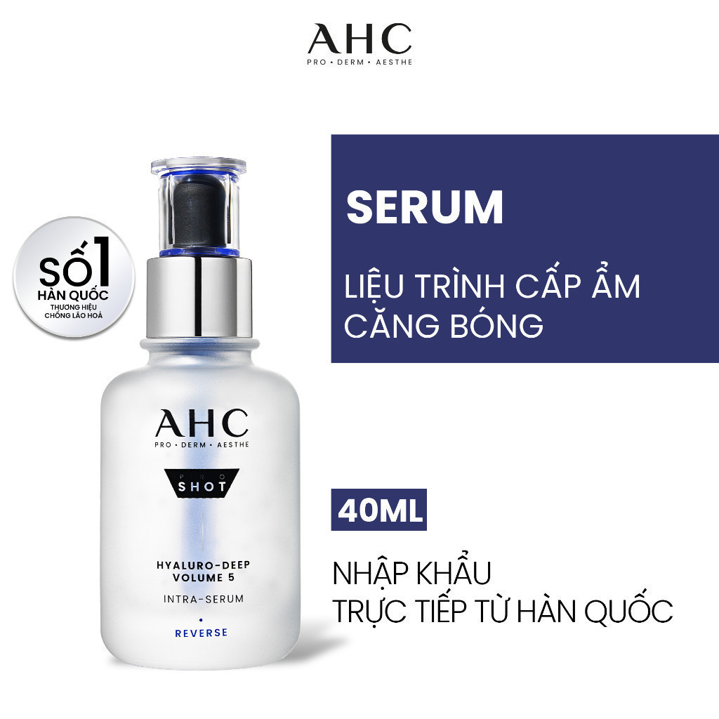 Ảnh Tinh chất Serum căng bóng mờ nếp nhăn PROSHOT HYALURO-DEEP VOLUME 5 AHC 4 40ML 2