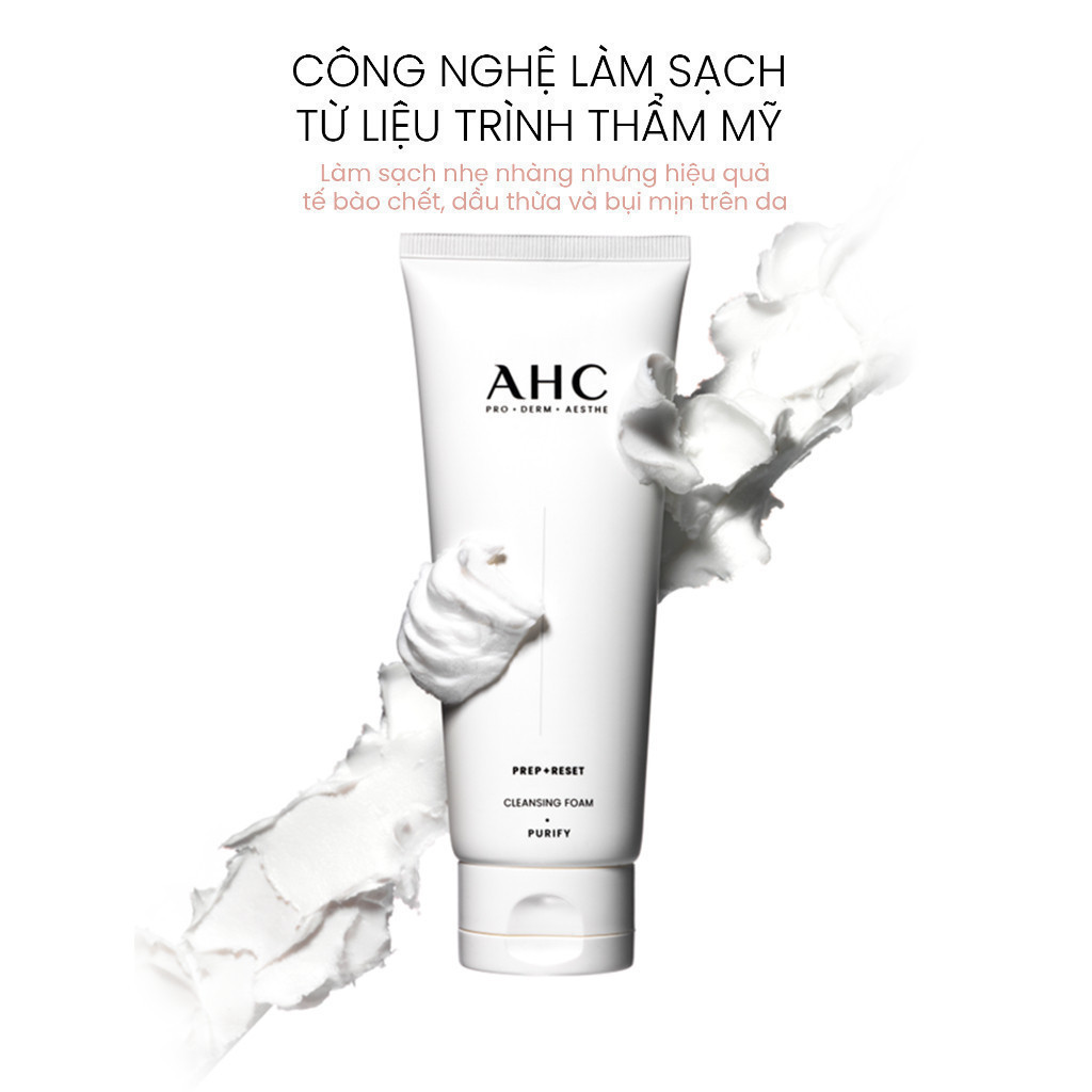 Ảnh Sữa Rửa Mặt AHC Dịu Nhẹ PREP + RESET 150ML 2