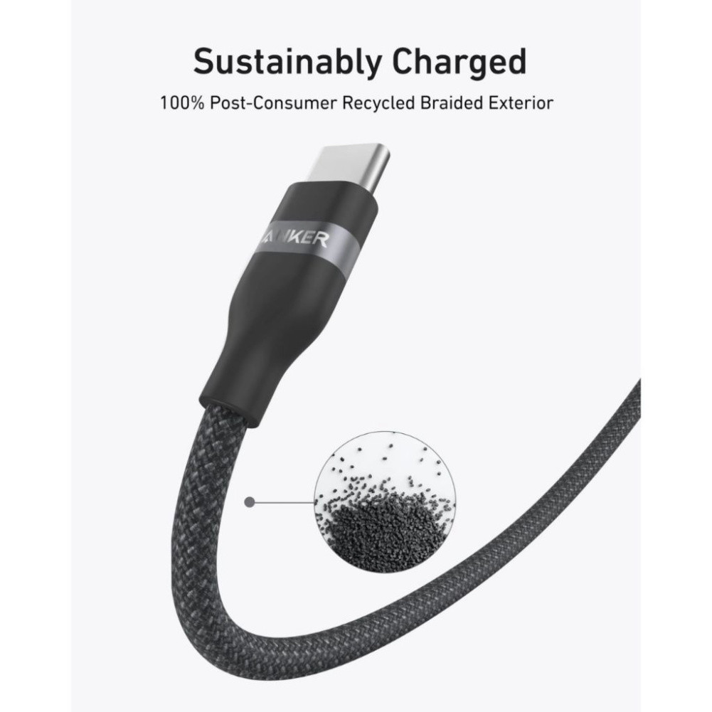 Cáp Sạc Anker Nano Bọc Dù USB-C To USB-C 240w A82E2 - Bảo Hành 18 Tháng | BigBuy360 - bigbuy360.vn